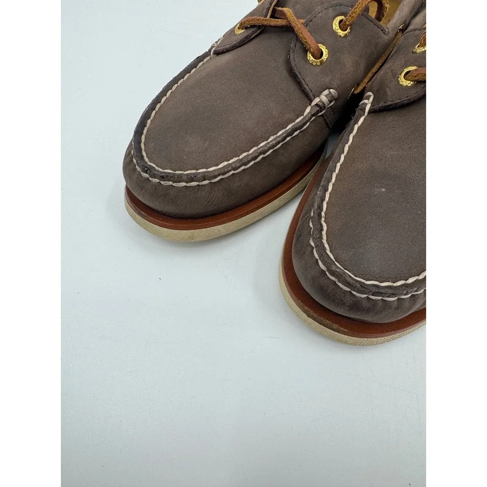 Sperry Gold Cup Authentic Original Boat Shoes Mens 7.5 M Brown Leather 0219493‎